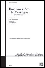 How Lovely Are the Messengers SATB choral sheet music cover Thumbnail